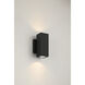 Arena 70 LED 7.09 inch Black Outdoor Wall Mount